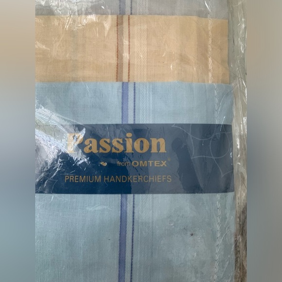Vintage Passion From OMTEX Premium Cotton Handkerchiefs Pack Men’s BRAND NEW - Picture 3 of 6